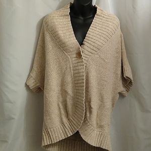 Tommy Hilfiger short sleeve cream cardigan